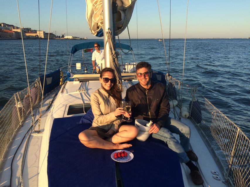 Lisbon: Private Sunset Sailing Tour with Champagne - Belém landmarks from the river