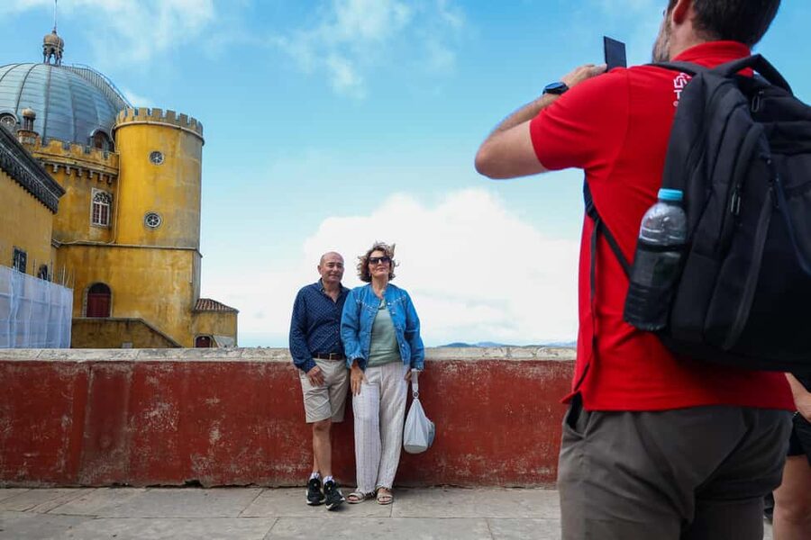 Lisbon: Sintra, Pena Palace & Wine Tasting Small-Group Tour - Pena Palace: colorful fantasy on a steep hill