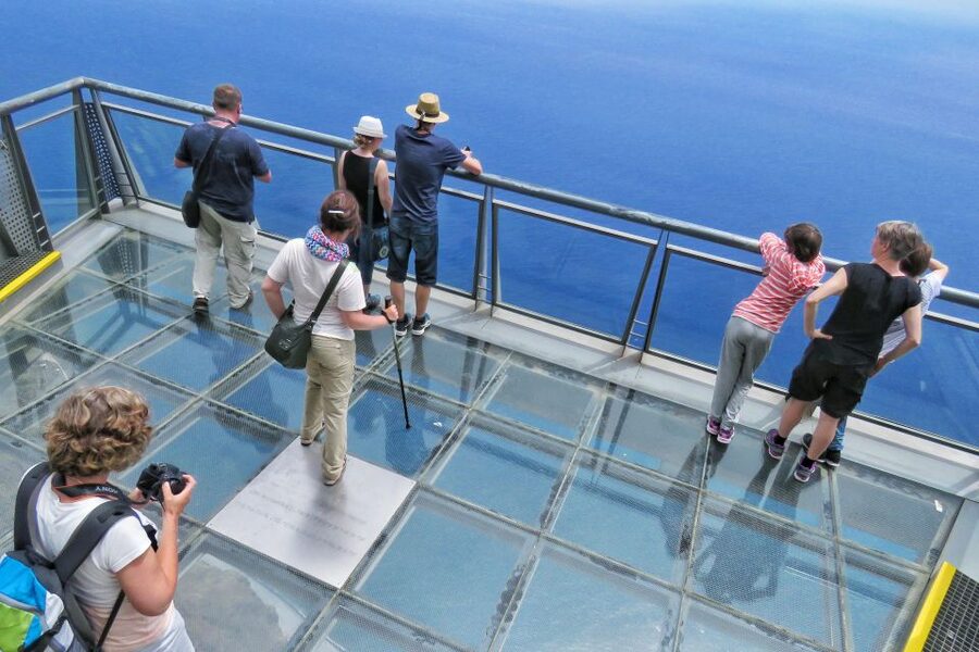 Madeira: Wine & Tapas, Cabo Girão Skywalk 4x4 Jeep Adventure - The viewpoints after the winery