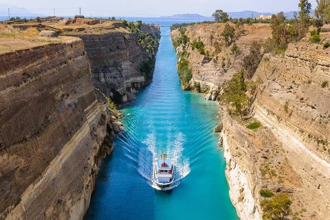 Mercedes Private Tour Nafplio, Corinth Canal, Nemea Wine Tasting - The Corinth Canal in a 30-minute stop