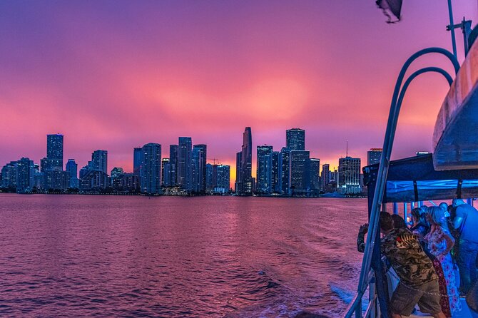 Miami Sunset and City Lights Cocktail Cruise - The Miami Heat Arena and Downtown Views