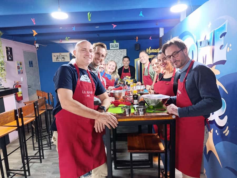 Miraflores: Amazing Peruvian Cooking Class Ceviche Seafood and Pisco Sour - Tuna tartare comes before the ceviche