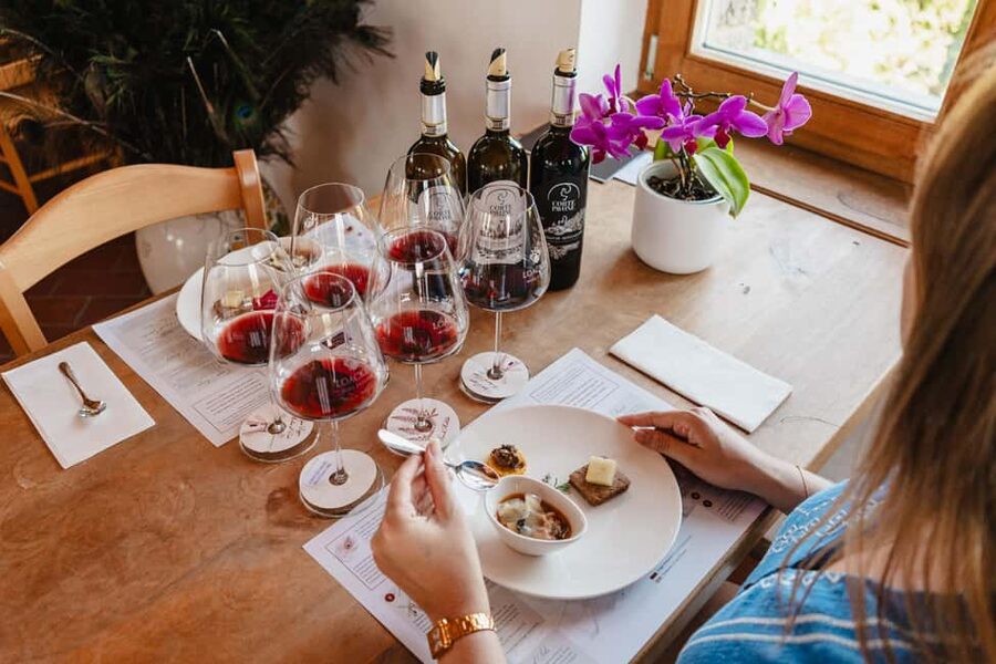 Montalcino: Guided Winery Tour & Gourmet Food Tasting - Seeing wine mature in the cellar