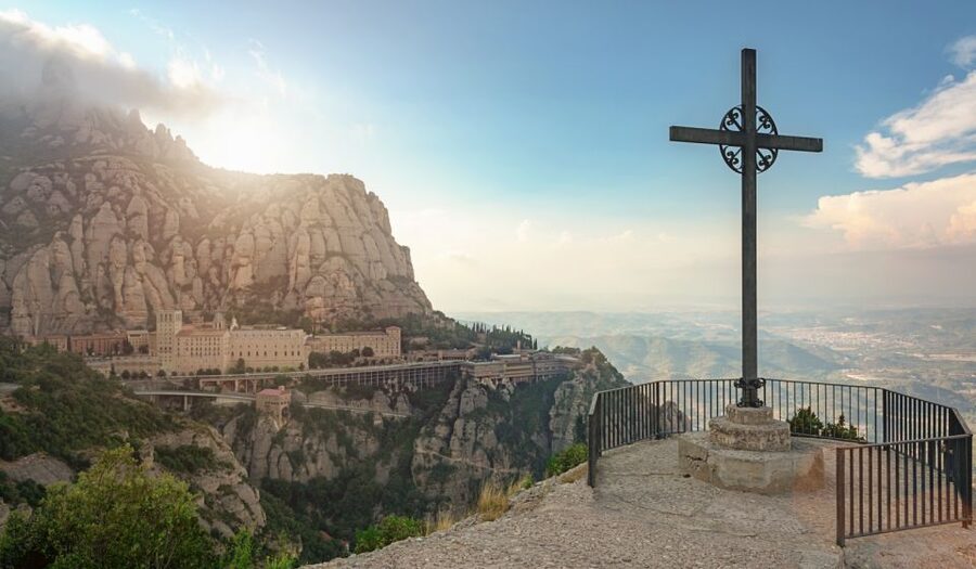 Montserrat & Cava Wineries Day Trip from Barcelona w/ Pickup - Entering a Penedès cava cellar
