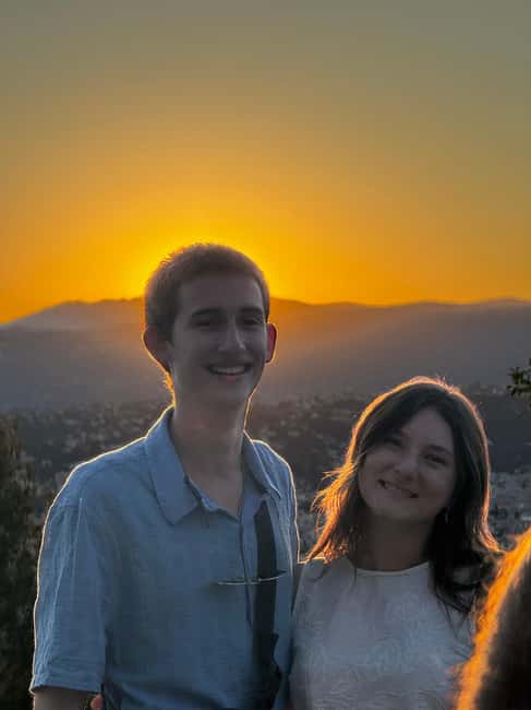 Nice: Sunset & Wine Tasting in a historic Land Rover - Reaching the quiet lookout above Nice