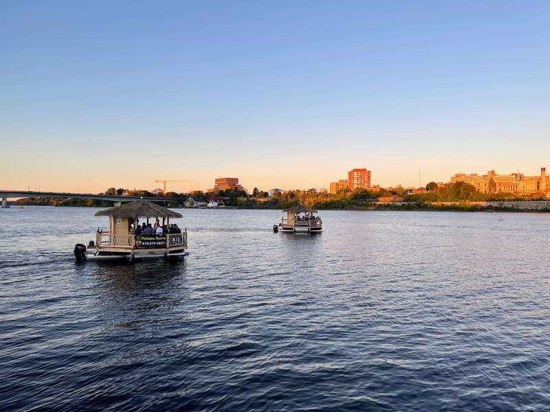 Ottawa: Floating Tiki Bar Cruise on the Ottawa River - The 90-minute route along the Ottawa River