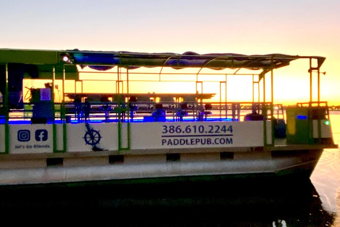 Paddle Pub Daytona Beach - Party lights, coolers, and the onboard restroom