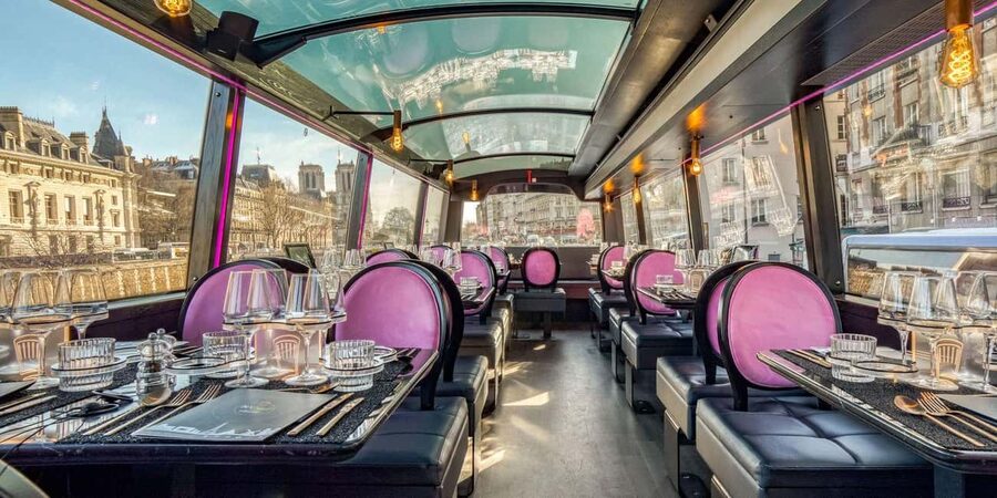 Paris: Bus Toqué Tour with 5-Course Dinner and Champagne - Key points at a glance