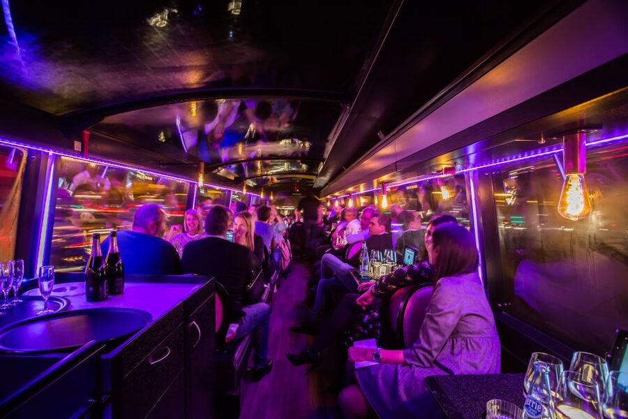 Paris: Bus Toqué Tour with 5-Course Dinner and Champagne - Five courses while Paris passes by