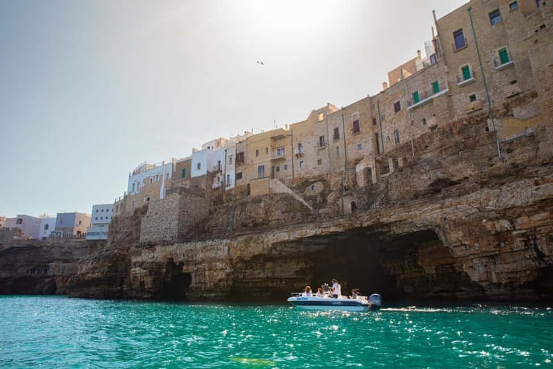 Polignano a Mare: Boat Tour with Prosecco and Snacks - Grotta Ardito and the swim stop