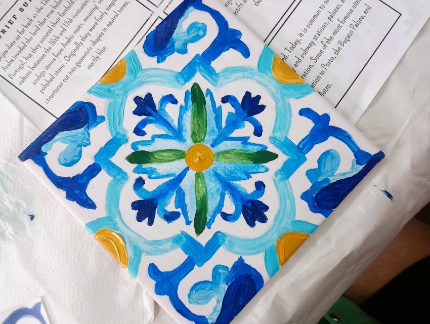 Porto: Tile Painting and Cocktails in Downtown Porto - Choosing a design without feeling stuck