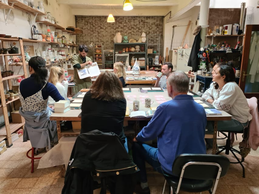 Porto: Tile Painting Workshop with Tea and Port Wine - Inside the workshop near Campanhã station
