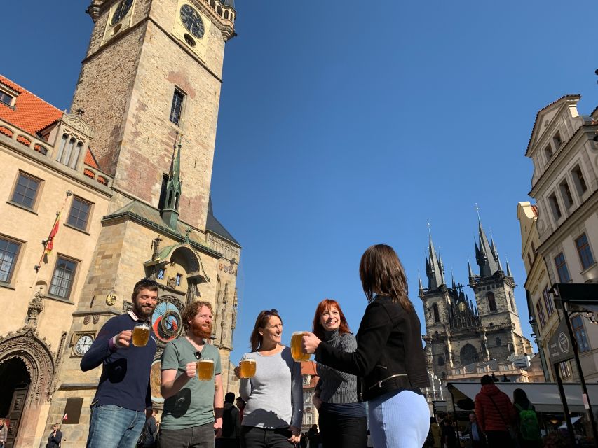Prague: Historic Pubs Tour with Drinks - Old Town Square and Prague’s famous clock