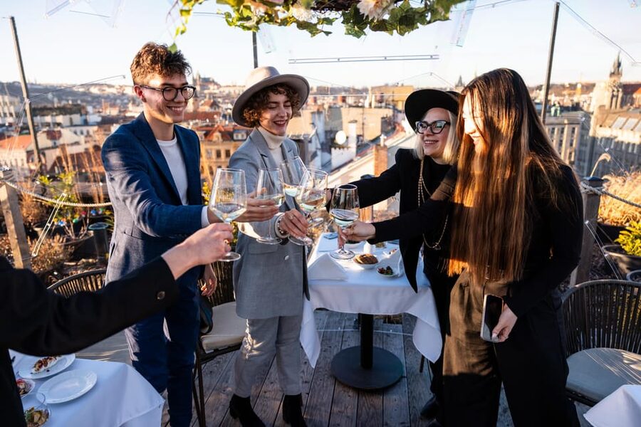 Prague: Sky Bar Aperitivo Menu with Drink & Panoramic Views - A rooftop pause above Wenceslas Square