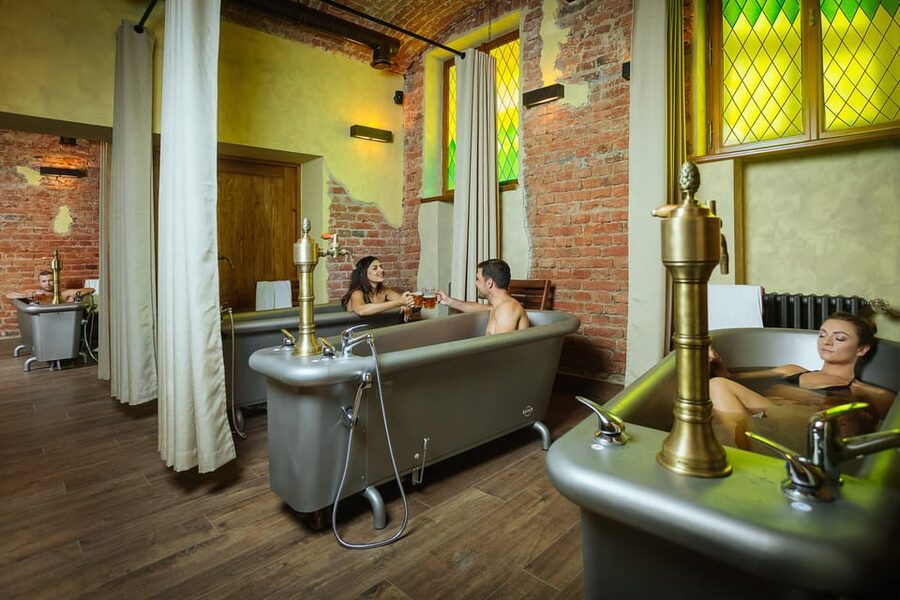Prague: The Largest Beer SPA with Unlimited Beer Consumption - Arriving at Beer Baths Letna