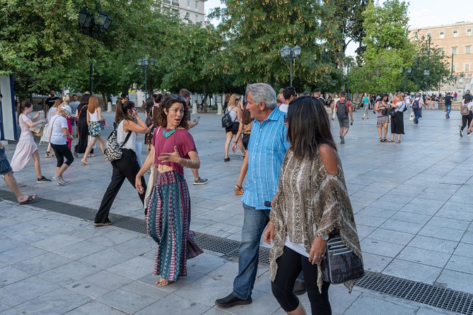 Private Athens By Night Food Tour & Wine Tasting of 5 Varieties - Monastiraki and the first bite of souvlaki