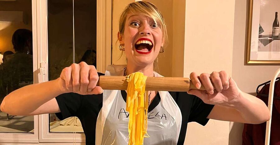 Rome: Pasta Making Class with Wine, Limoncello, and Dessert - Kneading, rolling, and shaping three fresh pastas