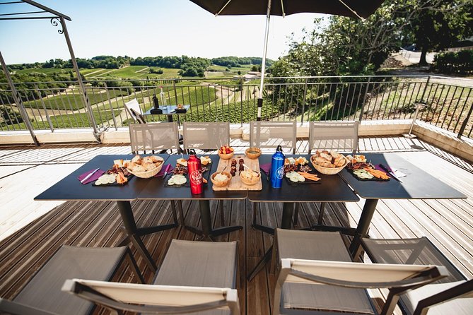 Saint-Emilion Electric Bike Day Tour with Wine Tastings & Lunch - Château Ambe Tour Pourret and the picnic beneath the trees