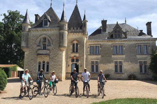 Saint-Emilion Small-Group Electric Bike Wine Tour Tastings & Lunch from Bordeaux - Riding past Cheval Blanc and Pétrus