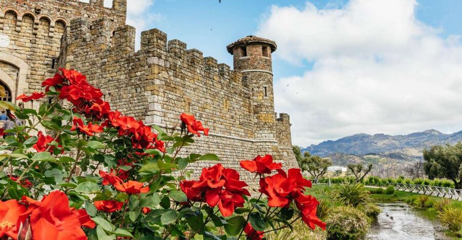 San Francisco: Luxury Small-Group Wine Tour of Napa Valley - Entering Castello di Amorosa’s medieval-style winery