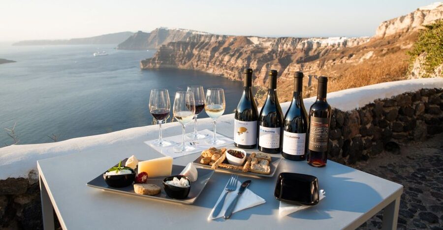 Santorini: Three Wineries and One Brewery Tour with Tastings - Santorini Brewing Company starts the afternoon