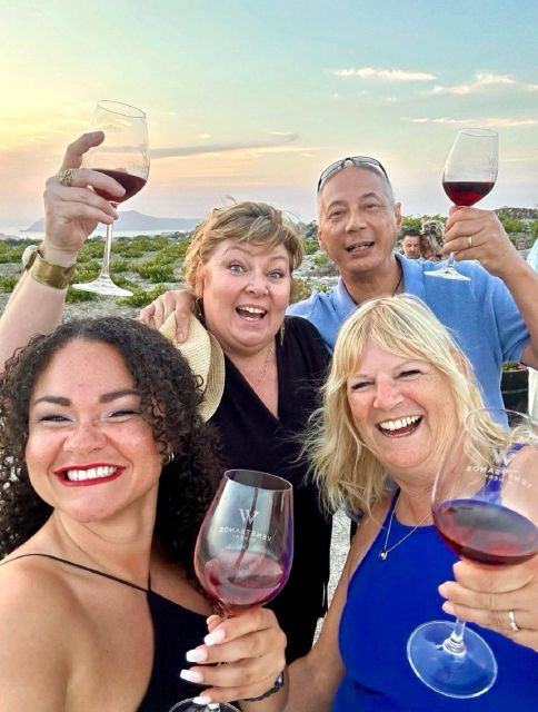 Santorini: Tour of Wineries with Wine Tasting & Food - The Final Stop: Wine at Sunset