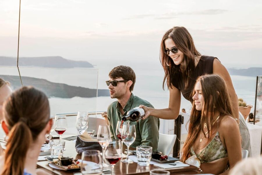 Santorini: Wine Tasting Tour with Snacks - Estate Argyros and the first taste
