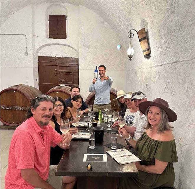 Santorini: Wine Tasting Tour with Snacks - The four-hour route and its changing scenery