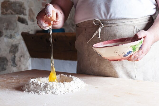 Small Group Pasta Making Class Wine Tasting in a Tuscan Castle - Making tagliatelle and tagliolini by hand