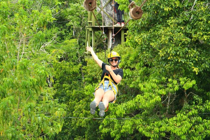 Solo ATV 4 Ziplines, Lunch, Transportation and Tequila Tasting - Arriving at Mayan Jungle Rush on the Cenote Route