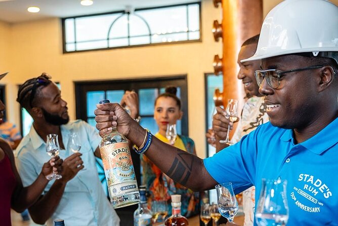Stade's Rum Distillery Tour Experience - Ageing Bond warehouse and a barrel sample