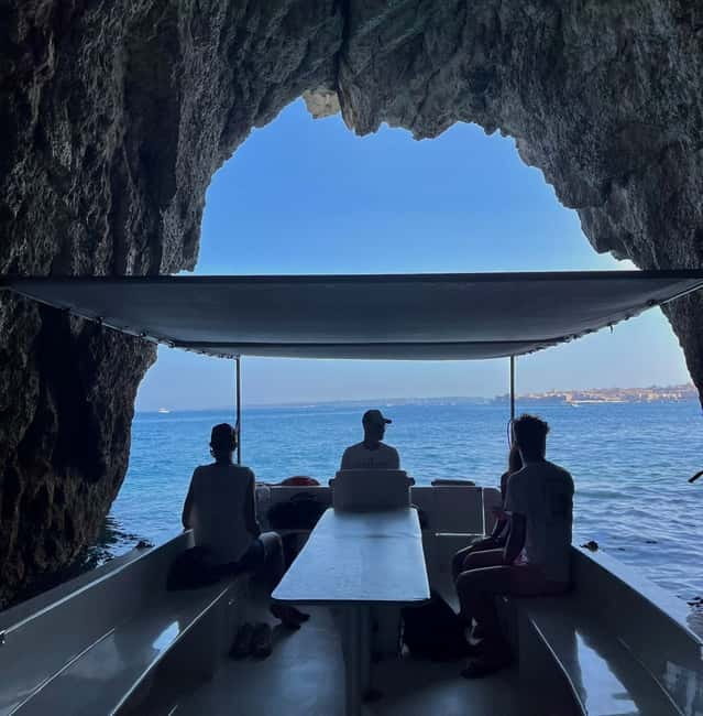 Syracuse: Ortigia Island & Sea Cave Boat Tour with Prosecco - Seeing Ortigia from the Alfeo waterfront