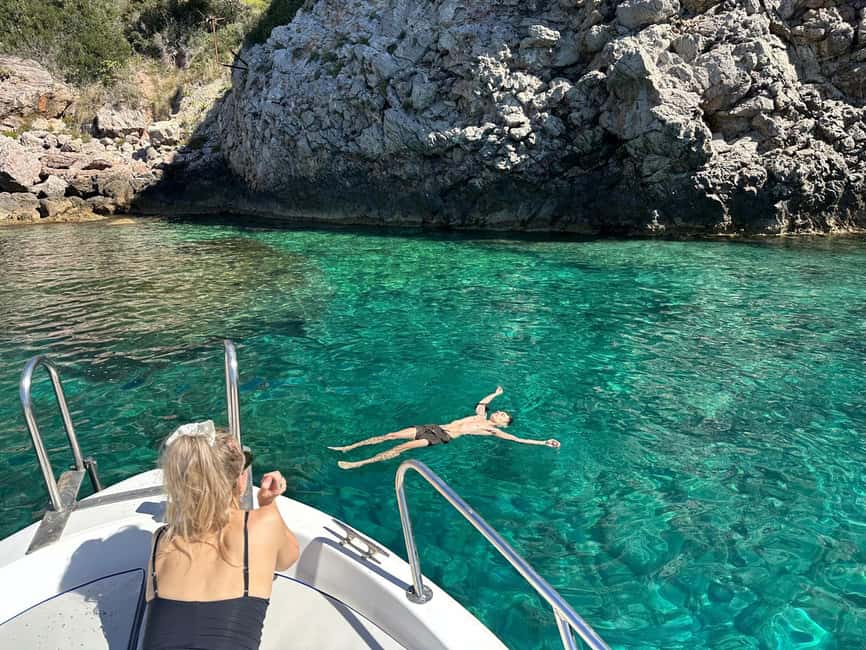 Taormina: Boat Tour with Sicilian Wine Tasting - The Blue Grotto and the changing color of the sea