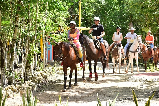 Tequila Tasting, Horseback Riding,ATV, Ziplines Cenote and Lunch - A brief horseback ride through the trees