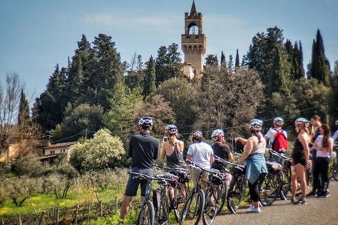 Tuscany Bike Tours Through the Chianti Hills with Wine Tasting - Getting fitted for the bike and hearing the safety briefing