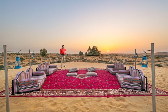 VIP Dubai Sunset Desert Safari: Camel Ride, BBQ, Unlimited Spirit - A sunset departure into the conservation reserve