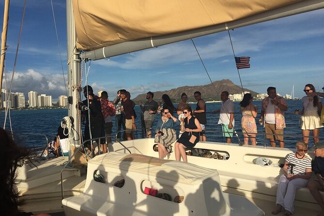 Waikiki Sunset Cocktail Sail with Open Bar - Sunset Views of Diamond Head and Waikiki